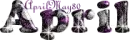 april purple black white