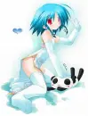 blue panda