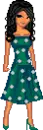 girl in green dress