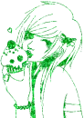 green cupcake