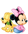 Minnie and Pluto