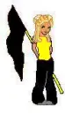 Hawkeye color guard girl