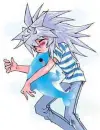 Bakura sleeping with Dolphin