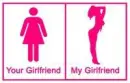 Your girlfriend My girlfriend