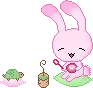 cute kawaii bunny character