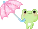  	 cute kawaii character frog