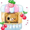  	 cute kawaii character teddy bear