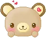 	cute kawaii teddy bear character