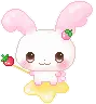  cute kawaii character pink bunny