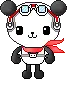 cute kawaii character panda