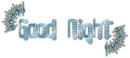 Diamond Pierced Text - Good Night