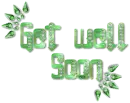 Diamond Pierced Text - Get Well Soon