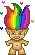 mini rainbow troll doll