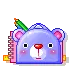 mini bear pencil case 