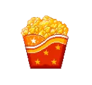 mini tub of popcorn