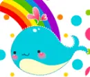 cute blue whale