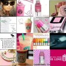 Fashion, Starbucks, Vitamin Water, and Phone icons collage