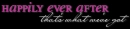 Happily ever after in  black