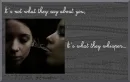 whispering behind backs