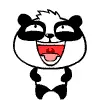 laughing panda