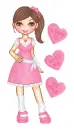 doll - candy hearts