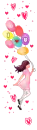 girl with balloons