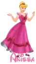 Cinderella in Pink Dress with Name