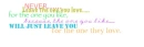 never