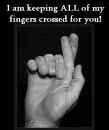 Keeping my fingers crossed