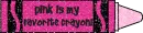 pink is my favorite color