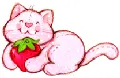 Custard and strawberry