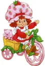 Strawberry Shortcake on bike