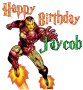 Happy Birthday Jaycob Iron Man