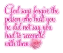 God says...
