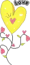 yellow heart - love