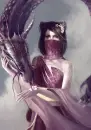 Girl and Purple Dragon