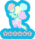 Thanks with Blue Glitter