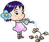 watering plant