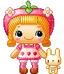 cute little girl in pink
