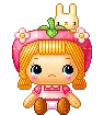 cute little girl in pink