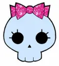 PINK BOW SKULL