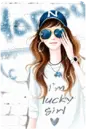 blue cap