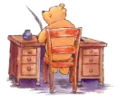 Pooh Writing
