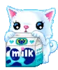 Kitty With Milk