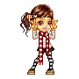 cutie - stripey emo girl