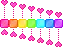 rainbow heart playing xylophone