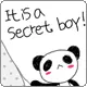 it is a secret boy panda