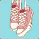 pink sneakers shoes