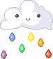 Rainbow Rain Cloud