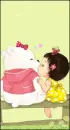 sweet baby and bear